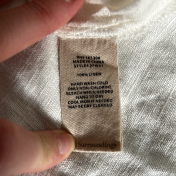 Soft Surroundings 100% linen maxi dress - Picture 3 of 3